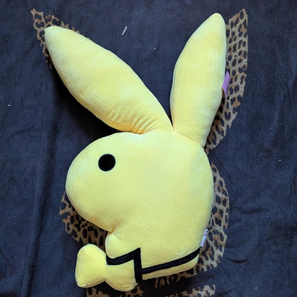 PLAYBOY Accessories - PLAYBOY Yellow Bunny Plush Pillow